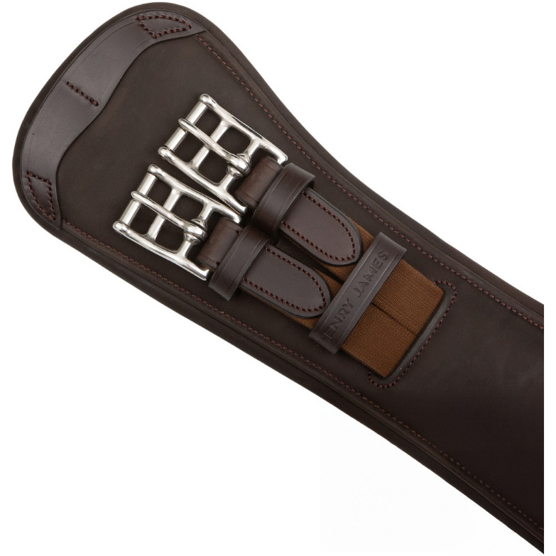 2025 Henry James Saddlery Athletic Anatomic Short Girth GRTH-04-SHT - Havana Brown